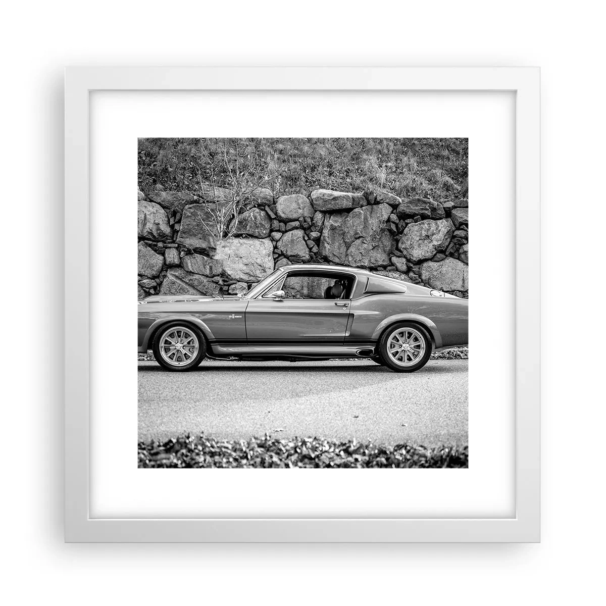 Poster în ramă albă - Legenda anilor '60. - 30x30 cm