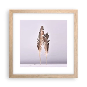 Poster în ramă de stejar deschis - Împotriva neantului - 30x30 cm