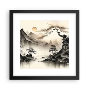 Poster în ramă neagră - Farmecul unic al Orientului - 30x30 cm