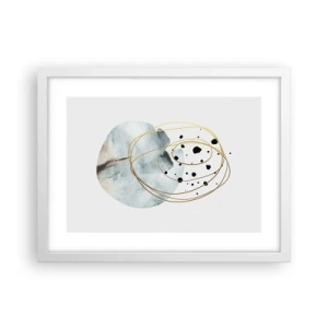 Poster în ramă albă - În îmbrățișarea spațiului - 40x30 cm