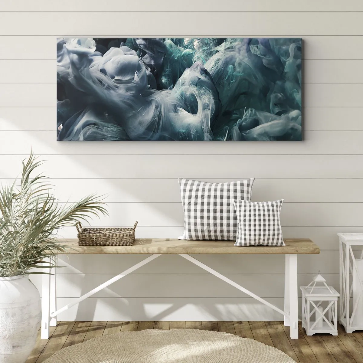 Tablou pe pânză - Mișcarea culorilor - 160x50 cm