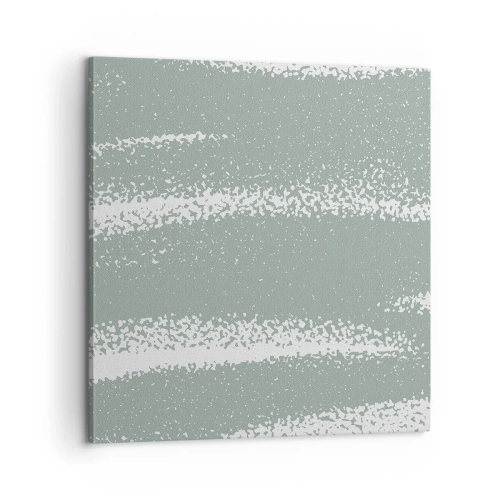 Tablou pe pânză - Abstracție în stil de iarnă - 60x60 cm