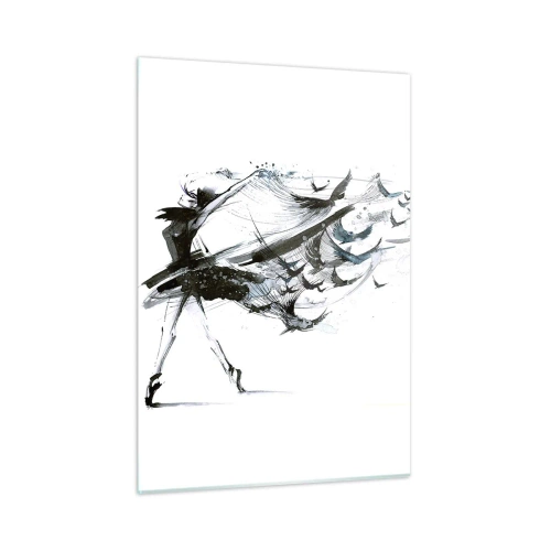 Tablou pe sticlă - Magia muzicii te eliberează - 50x70 cm