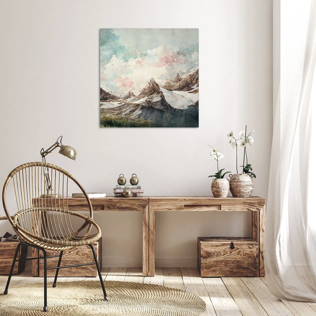 Tablou pe pânză - Lame de piatră - 70x70 cm