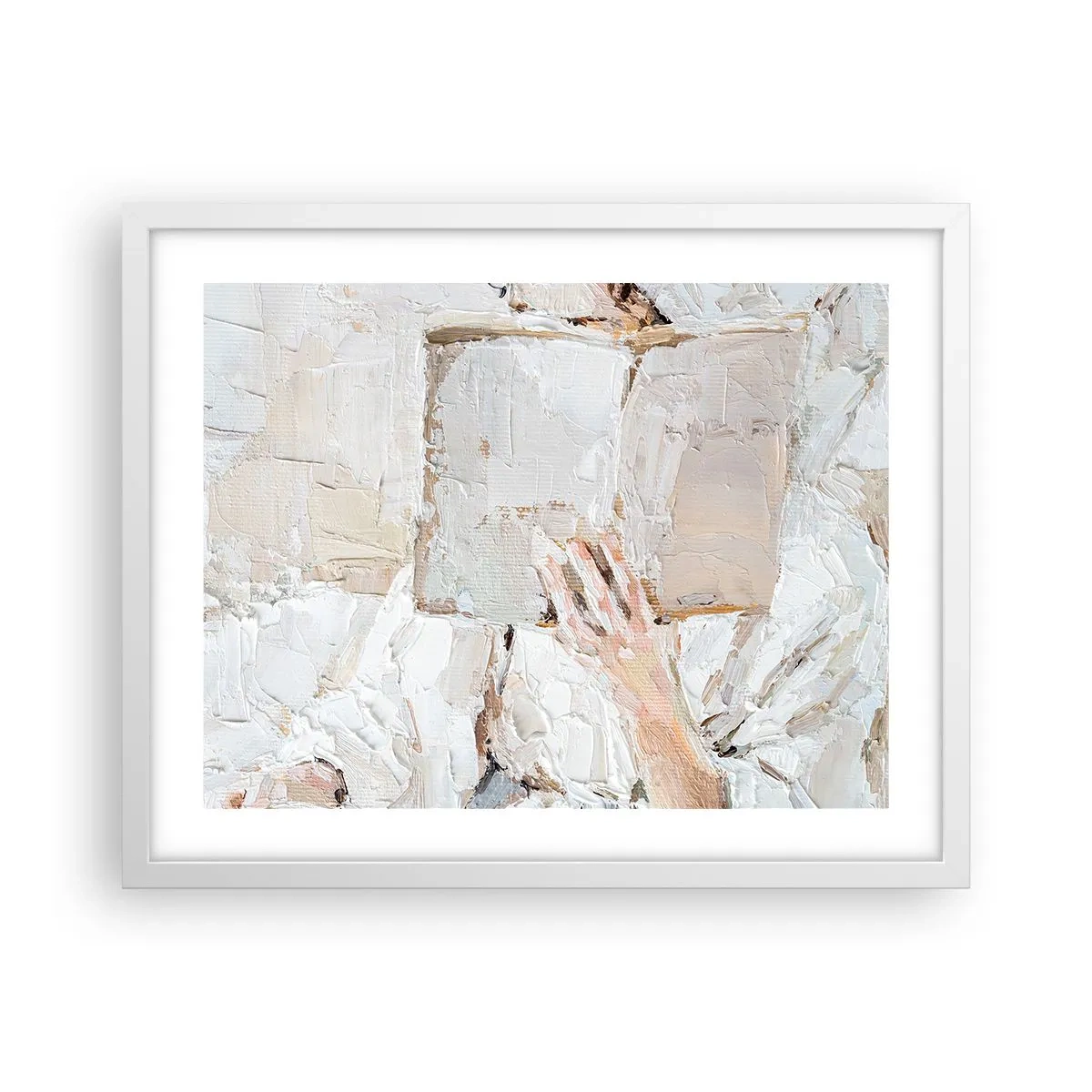 Poster în ramă albă - Într-o altă lume - 50x40 cm