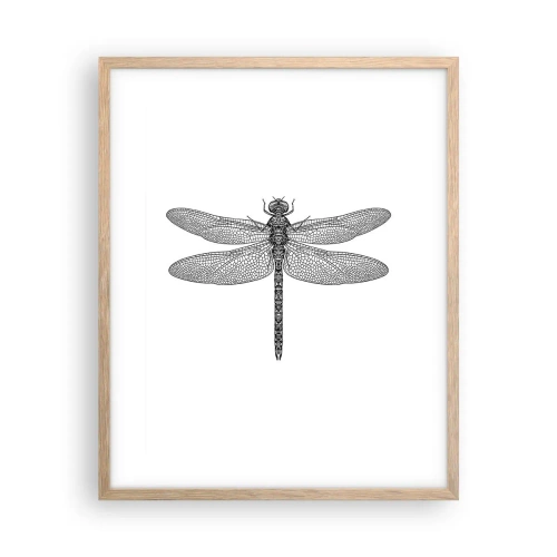 Poster în ramă de stejar deschis - Precizia naturii - 40x50 cm