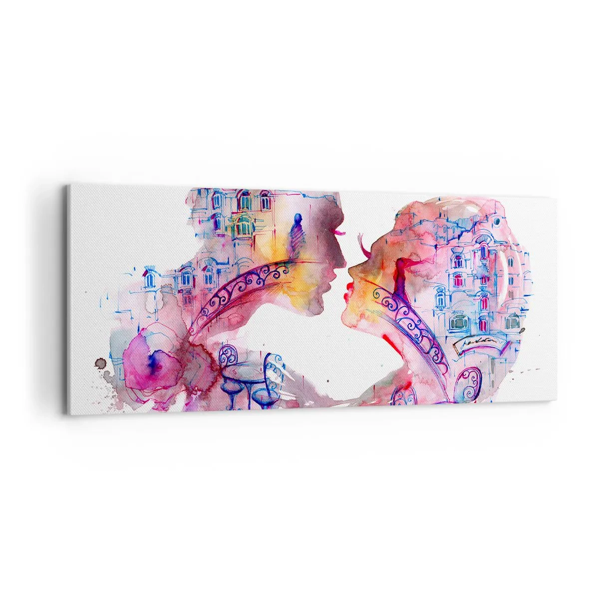 Tablou pe pânză - Podul secret al suspinelor - 100x40 cm