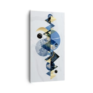 Tablou pe pânză - Peisaj geometric - 65x120 cm