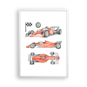 Poster în ramă albă - Prindeți visul - 50x70 cm