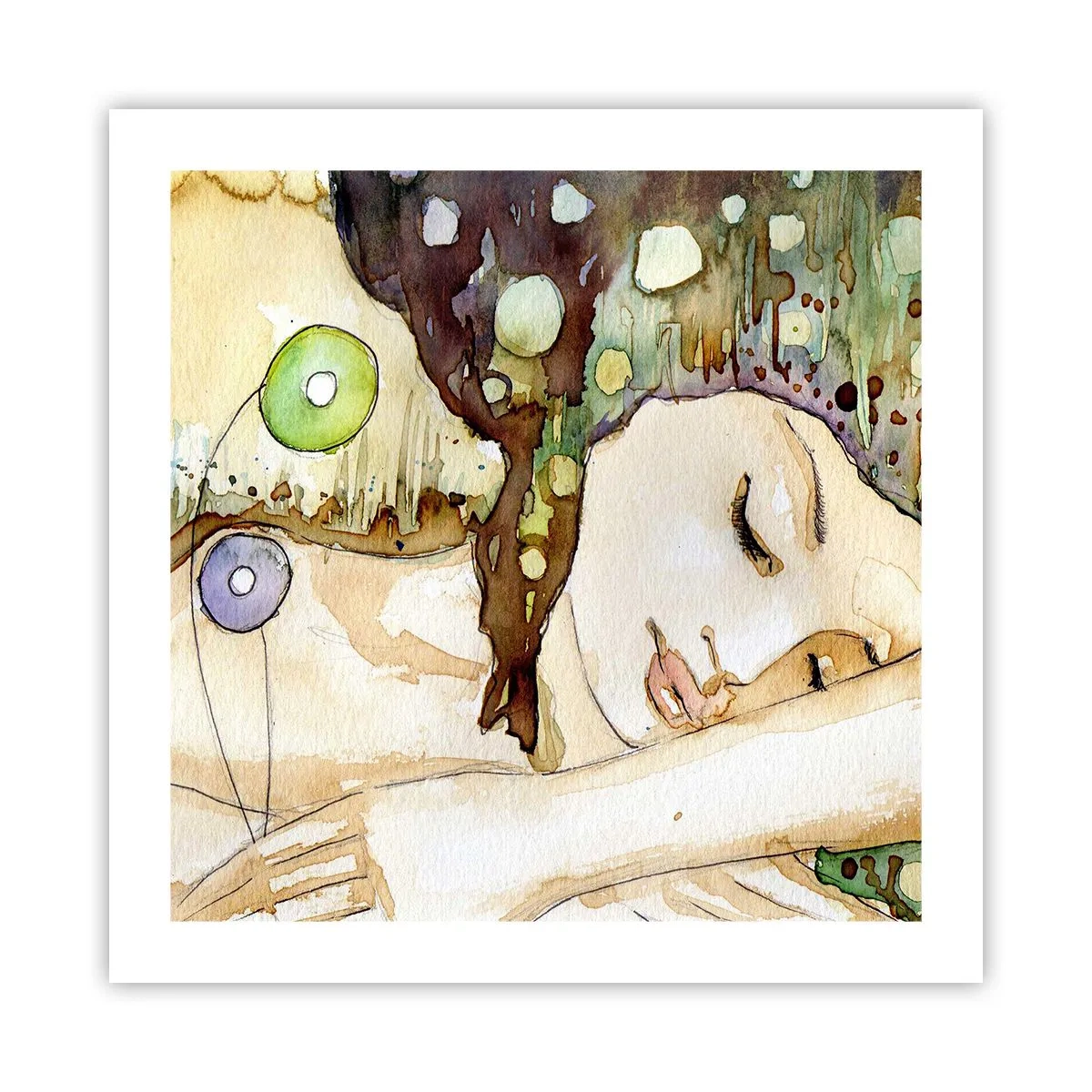 Poster - Visul violet smarald - 50x50 cm
