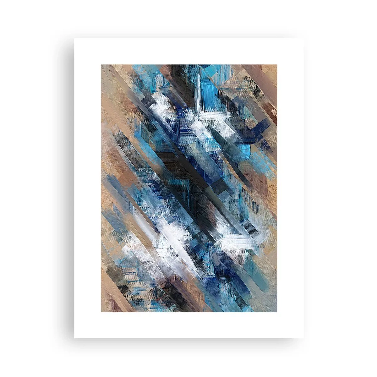 Poster - Pe o pantă albastră - 30x40 cm