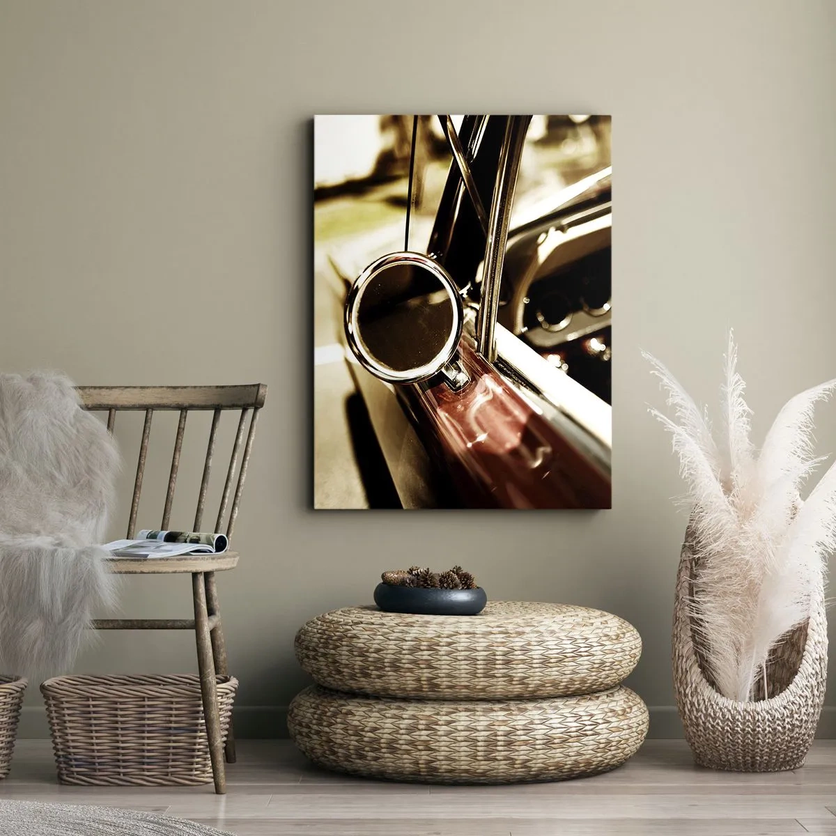 Tablou pe pânză - O mașină cu suflet - 45x80 cm