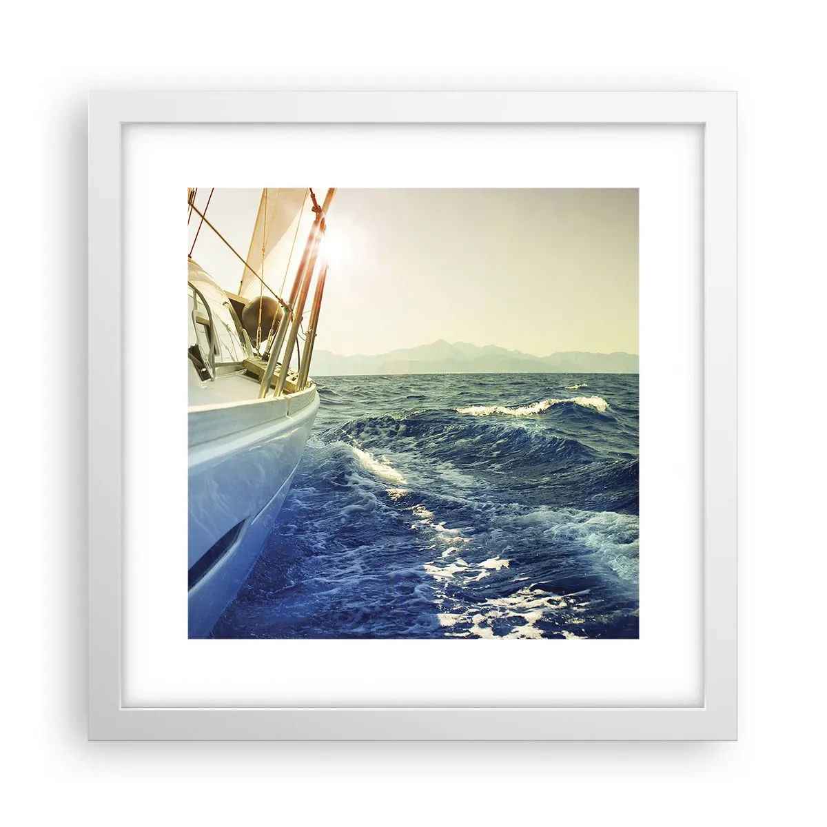 Poster în ramă albă - După aventură - 30x30 cm