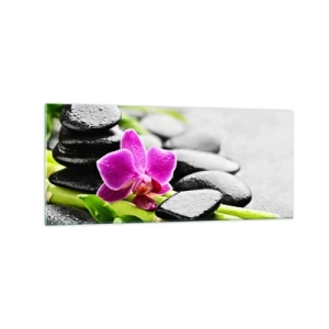 Tablou pe sticlă - Într-un echilibru pașnic - 120x50 cm