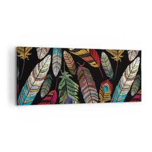 Tablou pe pânză - Carnavalul păsărilor - 120x50 cm