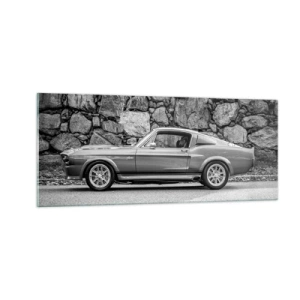 Tablou pe sticlă - Legenda anilor '60. - 100x40 cm