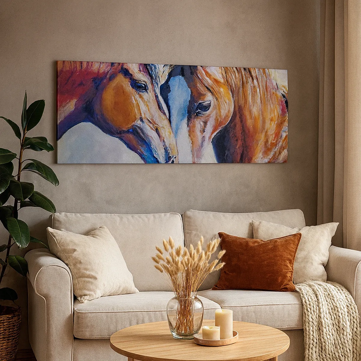 Tablou pe pânză - Două suflete apropiate - 30x30 cm