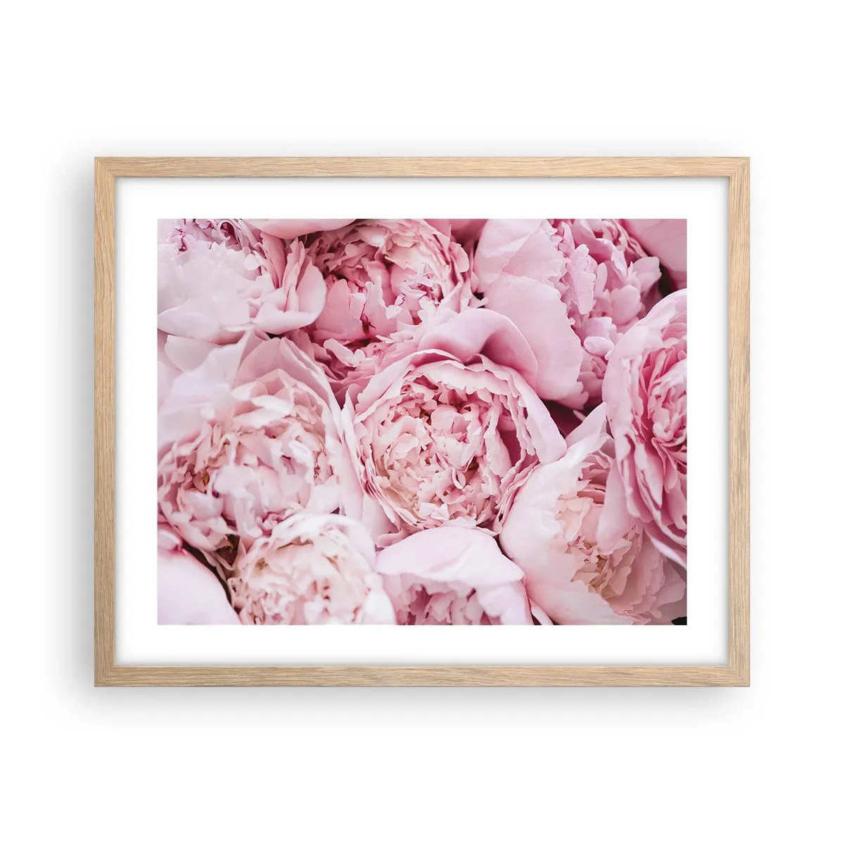 Poster în ramă de stejar deschis - Îmbrățișate și parfumate - 50x40 cm
