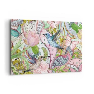 Tablou pe pânză - Încurcat în viță de vie - 100x70 cm