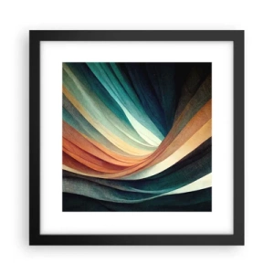 Poster în ramă neagră - Țesute din culori - 30x30 cm