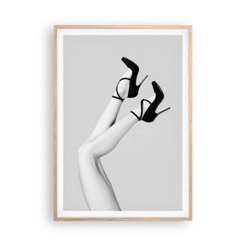 Poster în ramă de stejar deschis - Cu susul în jos - 70x100 cm