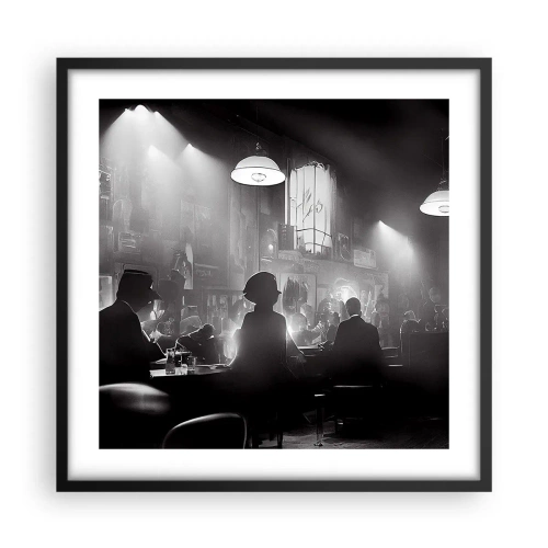 Poster în ramă neagră - În stil jazz - 50x50 cm