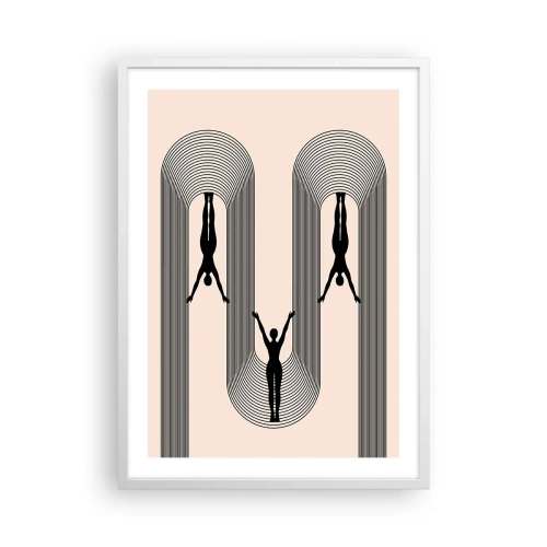 Poster în ramă albă - Cu susul în jos - 50x70 cm