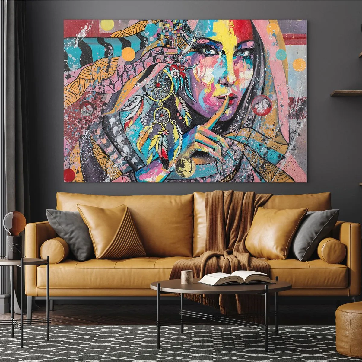 Tablou pe sticlă - Taci până când înțelegi - 100x70 cm