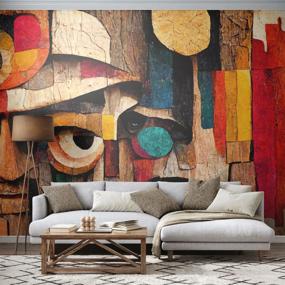 Tapet Premium Sand - Te văd... - Abstracția, Lemn, Sculptură - 100x70 cm