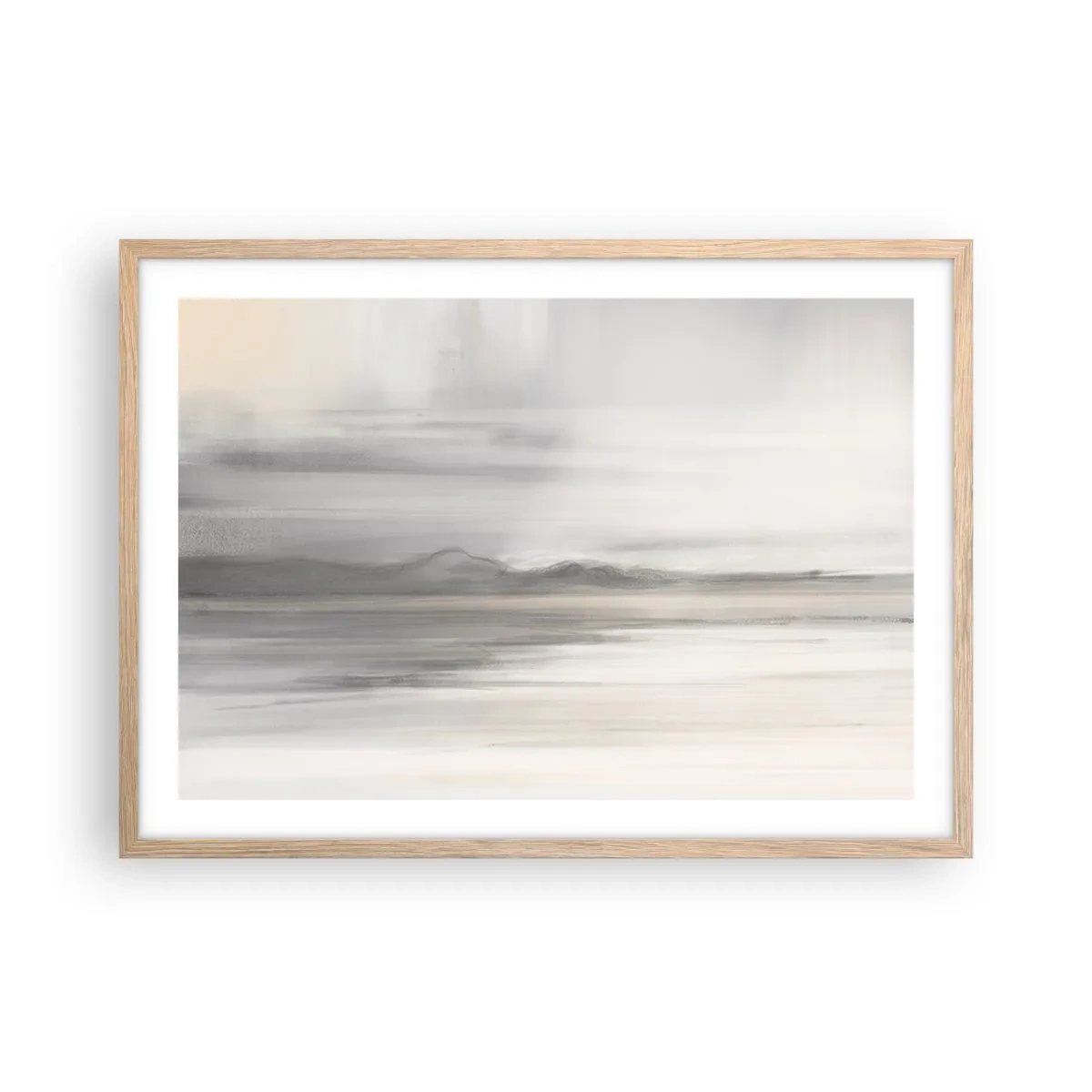 Poster în ramă de stejar deschis - Gândul îndepărtat - 70x50 cm