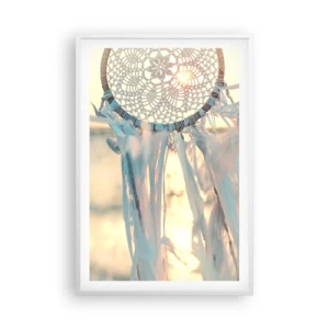 Poster în ramă albă - Totem de dantelă - 61x91 cm