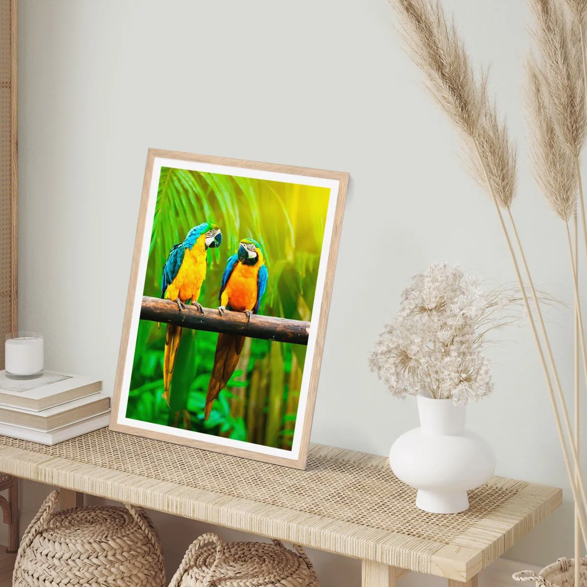 Poster în ramă de stejar deschis - Și ai auzit că ea...? - 30x40 cm