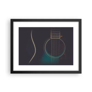 Poster în ramă neagră - O clipă înainte de a suna - 40x30 cm