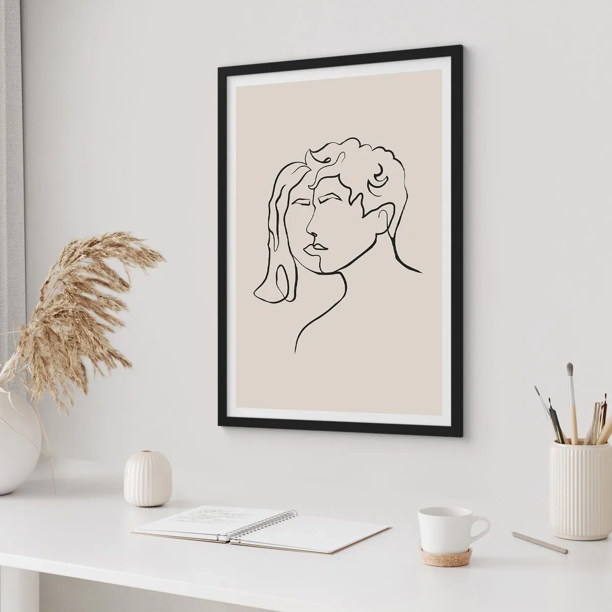 Poster în ramă neagră - Și unitatea s-a făcut - 40x50 cm