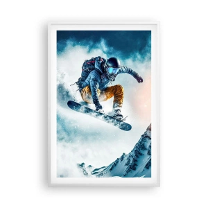 Poster în ramă albă - Emoții extreme - 61x91 cm