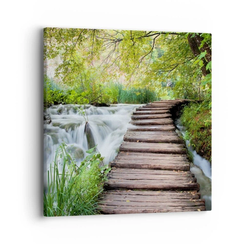 Tablou pe pânză - Nu este deloc o apă liniștită - 40x40 cm