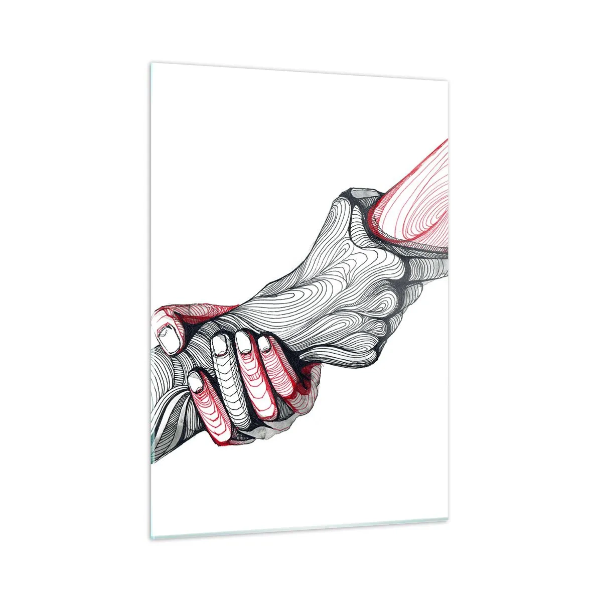 Tablou pe sticlă - Ești pe mâini bune - 50x70 cm