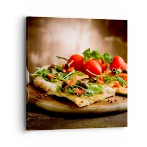 Tablou pe pânză - Direct din cuptor și din grădină - 40x40 cm