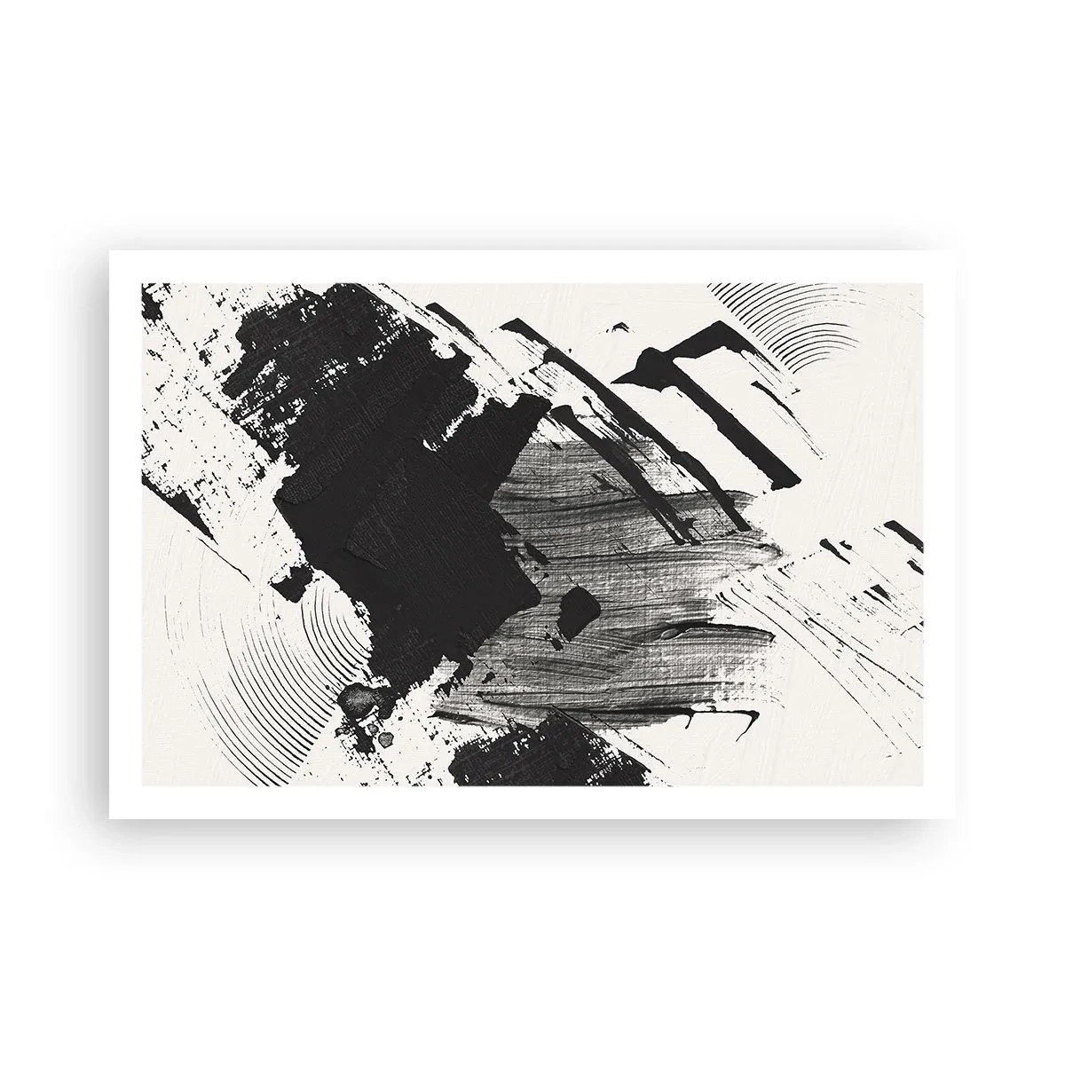 Poster - Abstracție - expresie de negru - 91x61 cm