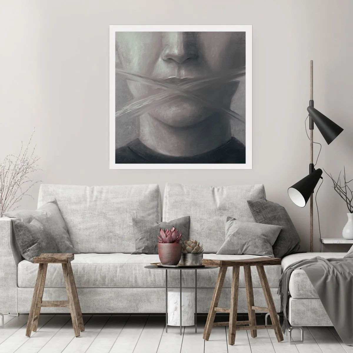 Poster - Nici un cuvânt - 50x50 cm