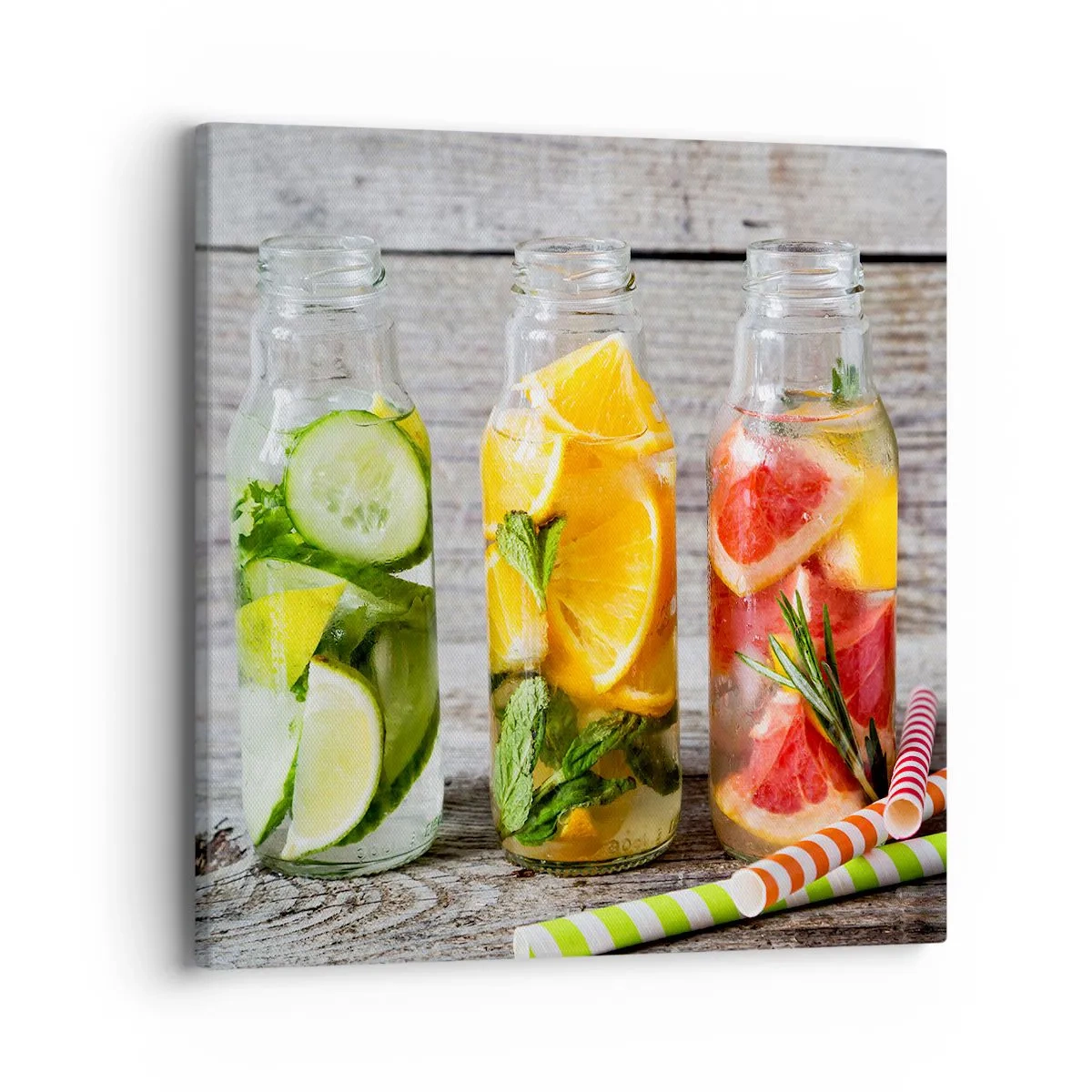 Tablou pe pânză - Sănătoase prin natura - 40x40 cm