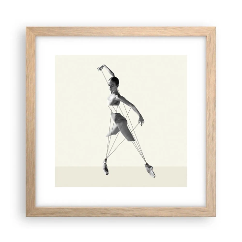 Poster în ramă de stejar deschis - Într-un teatru de lumină - 30x30 cm