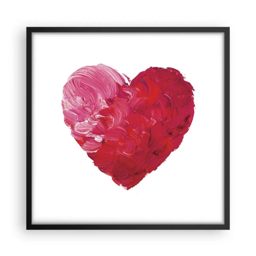 Poster în ramă neagră - All you need is love - 50x50 cm