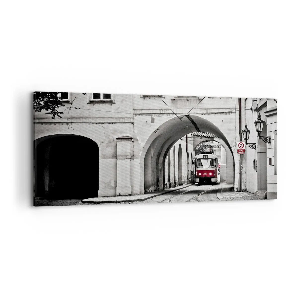 Tablou pe pânză - Printr-un labirint urban - 100x40 cm
