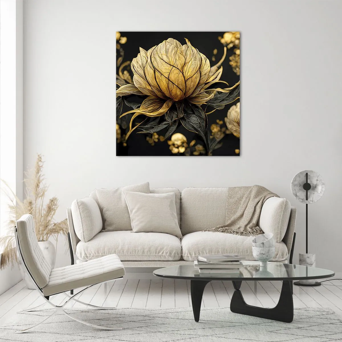 Tablou pe sticlă - Fragilitate subtilă - 70x70 cm