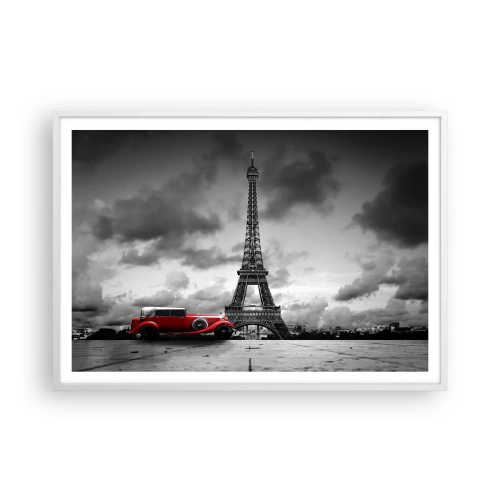 Poster în ramă albă - Nu cu mult timp în urmă, la Paris - 100x70 cm