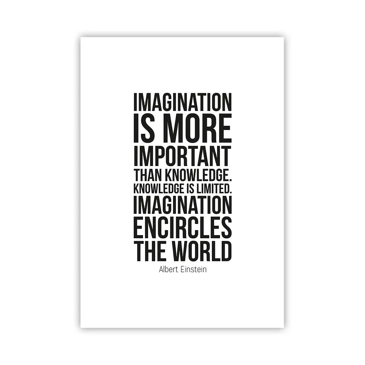 Poster - Einstein despre puterea imaginației - 70x100 cm