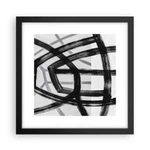 Poster în ramă neagră - Construind adâncimea - 30x30 cm