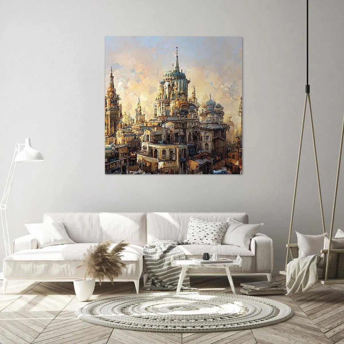 Tablou pe pânză - Orașul tuturor orașelor - 60x60 cm