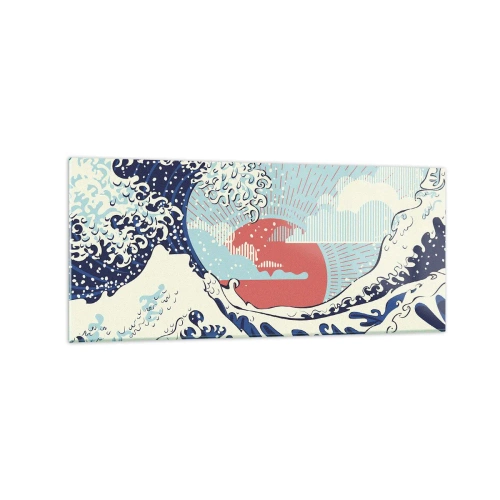 Tablou pe sticlă - Din inspirații japoneze - 120x50 cm